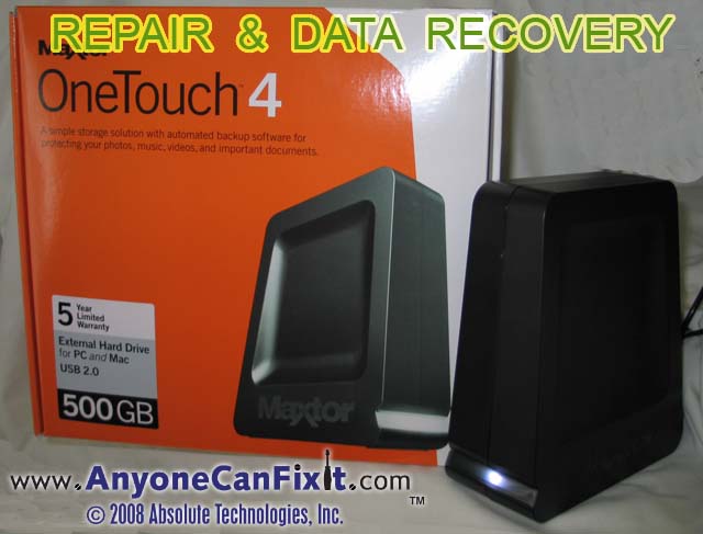 Figure 1.2 - Maxtor OneTouch 4 500GB External Hard Drive